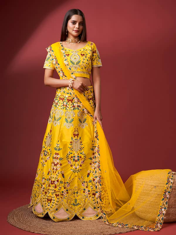 Yellow Lehenga - Buy Yellow Lehenga online in India