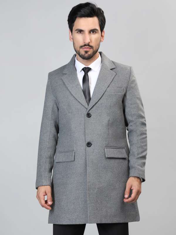 Mens charcoal clearance overcoat