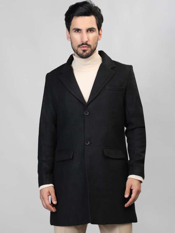 Men's Maxi Coat in Black