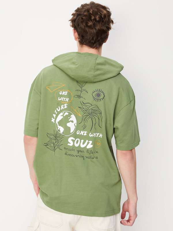 Half sleeve hoodie myntra outlet