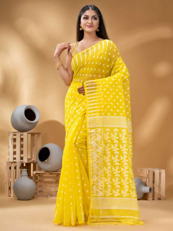 Myntra dhakai jamdani saree shop