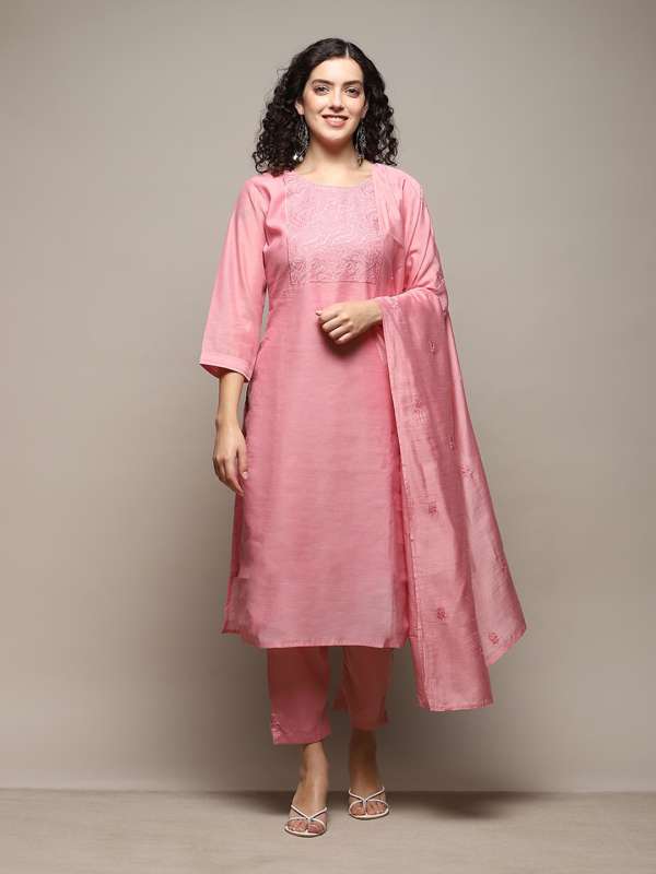 Biba Unstitched Salwar Suits Suit Dupatta Tracksuits Dress