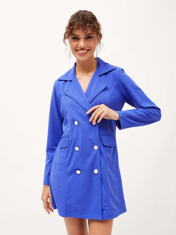 Blazer dress blue discount