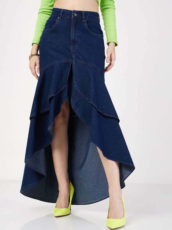 Navy Blue Skirts Buy Navy Blue Skirts online in India