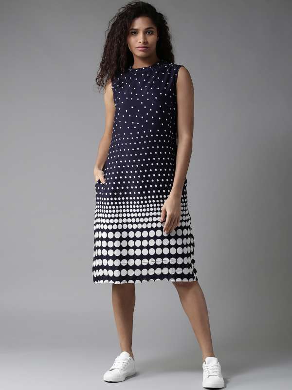 myntra polka dot dress