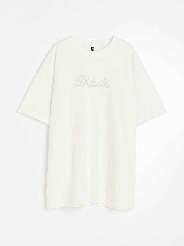 T shirt oversize h&m discount