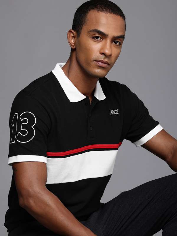 Black collar 2025 t shirt online