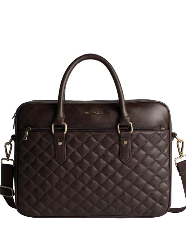 Laptop leather bags online sales