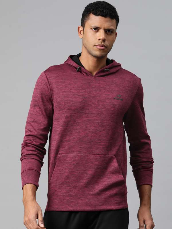 Long red hoodie outlet