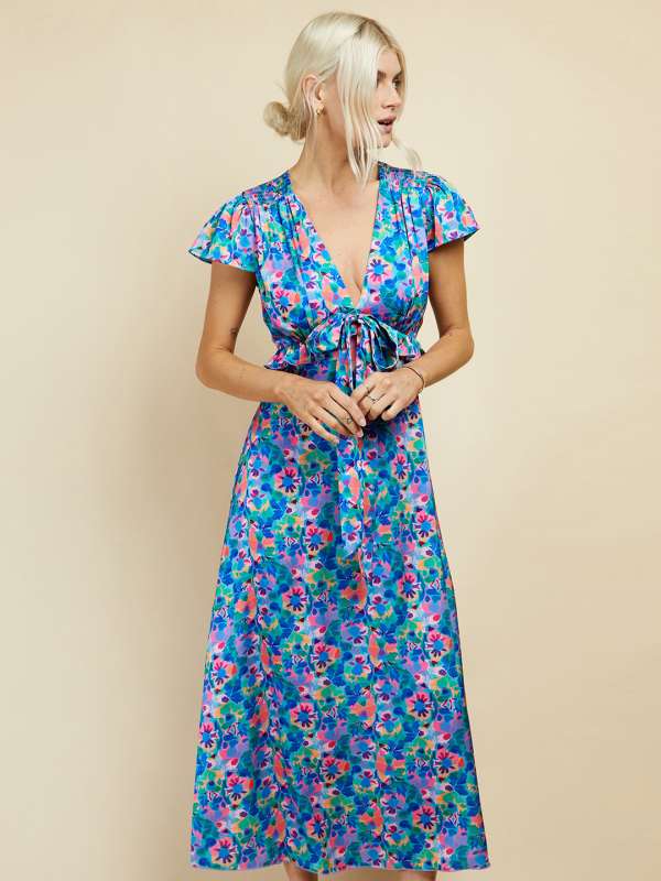 Little mistress blue floral dress shop