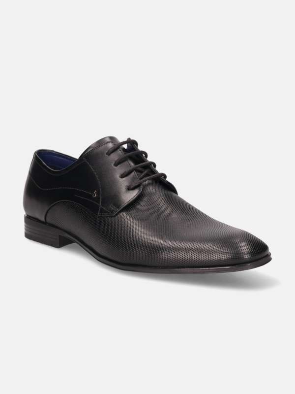 Bugatti black formal shoes hotsell