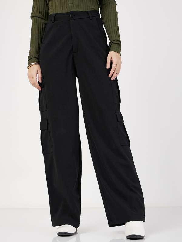 High Rise Cargo Pants with Pockets