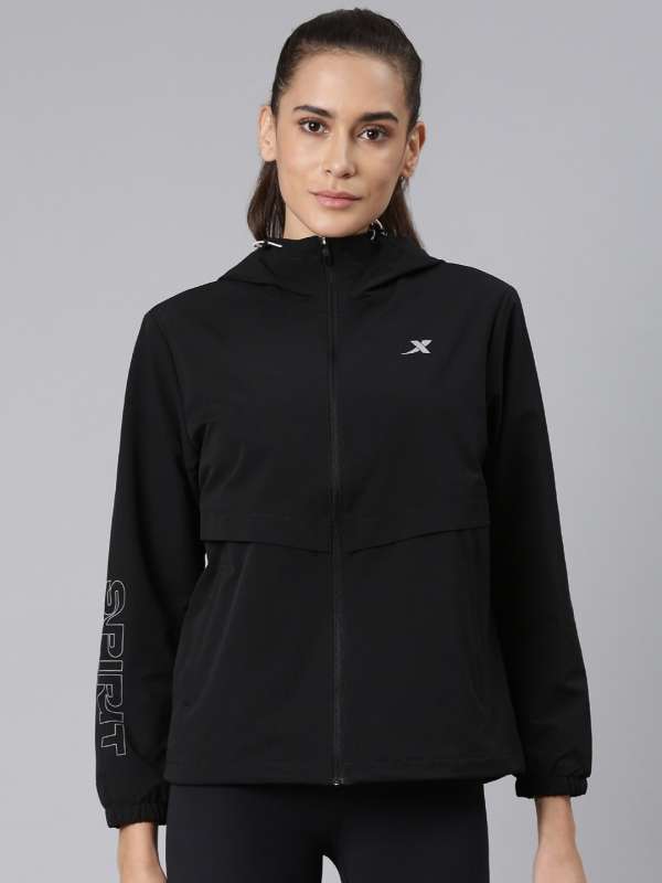 Women's cheap black windbreaker