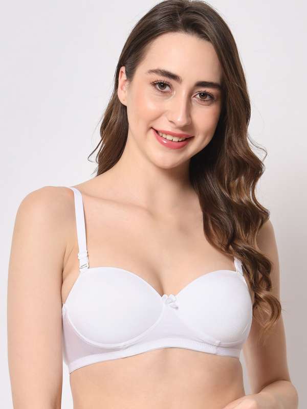 Buy Bewild Full Coverage Non Wired Seamless Padded Backless Transparent  Strap/Cotton Bra for Women and Girls/Casual/Everyday/Strapless/Pack of  3/White/Skin/Black/Bridal/Sports/t-Shirts/Bras (B, 28) at