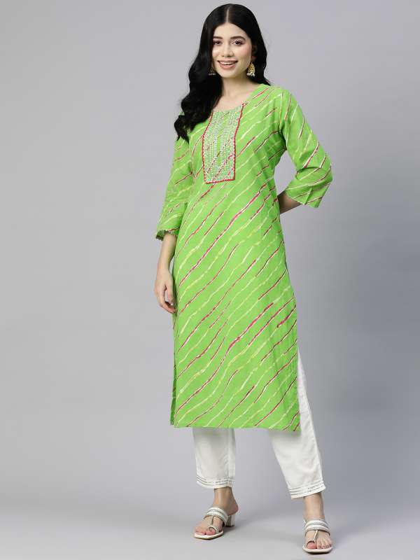 Leheriya Kurtas Buy Leheriya Kurtas online in India