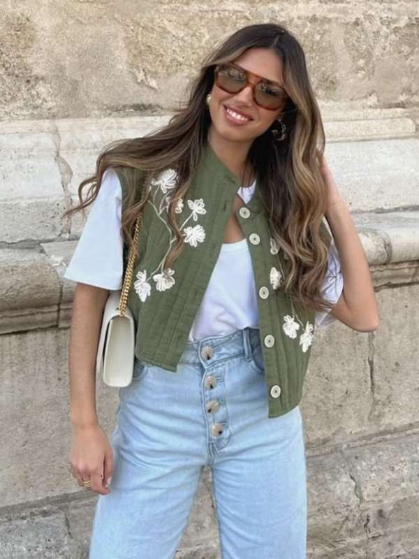Lulu and store sky denim jacket