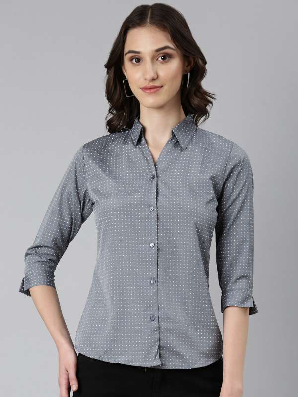 Dot Grey Shirt Buy Dot Grey Shirt online in India