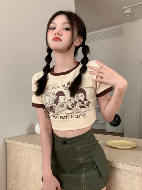 Graphic Crop Tops Buy Graphic Crop Tops online in India