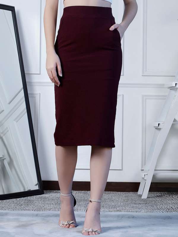 Burgundy outlet skirt 5t