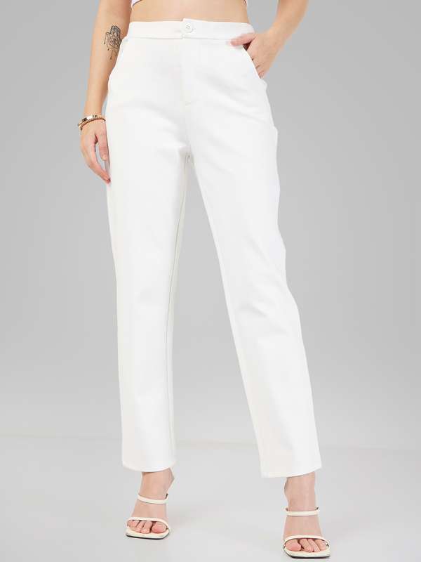 Buy White Trousers & Pants for Women by JAIPURATTIRE Online
