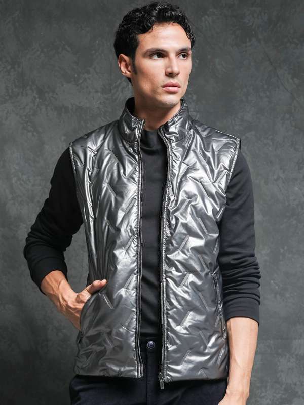 Cheap silver jacket top
