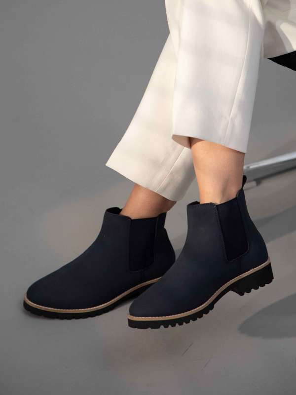 Navy blue chelsea boots ladies shop