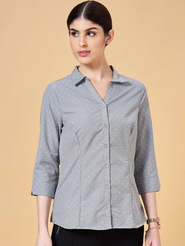 Dot Grey Shirt Buy Dot Grey Shirt online in India