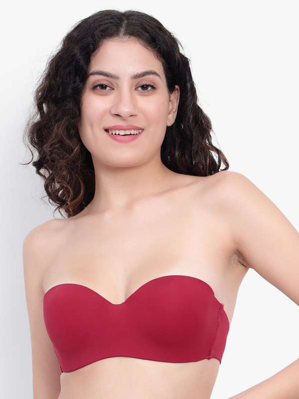 Buy Maeau Stress Bandeau Bras Seamless Invisible Padded Tube Top Bra for  Large Bust Women Online at desertcartINDIA