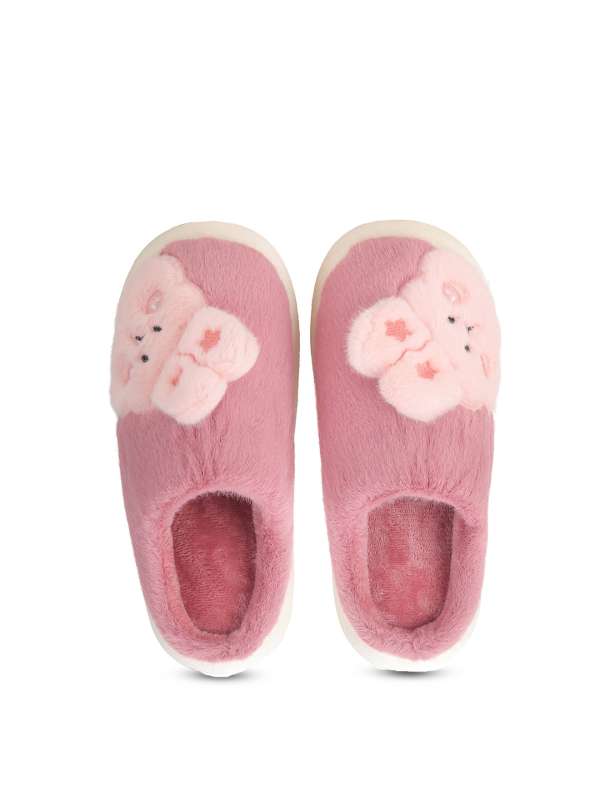 Kids fluffy flip flops cheap