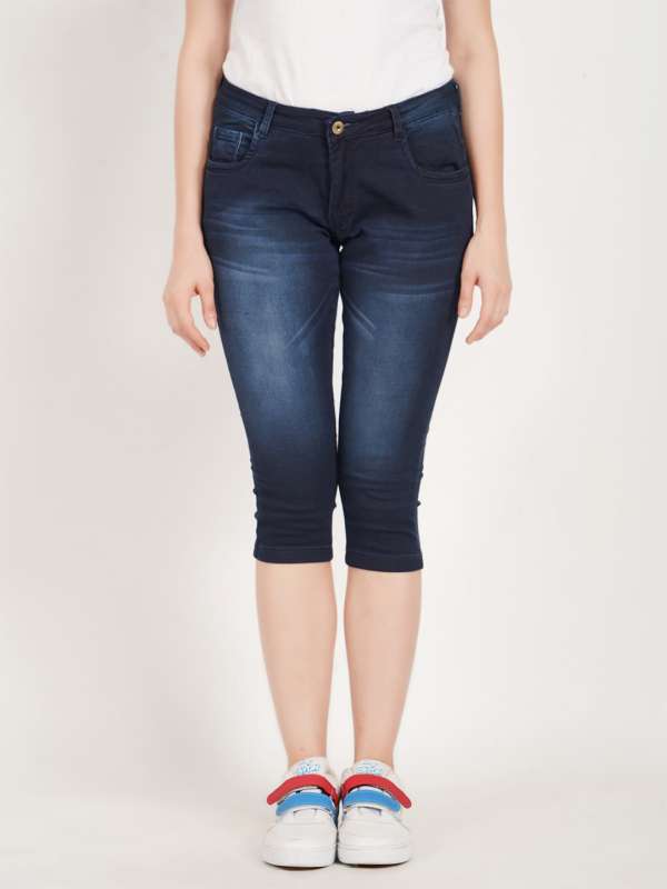 Kafri Or Jeans Capris - Buy Kafri Or Jeans Capris online in India