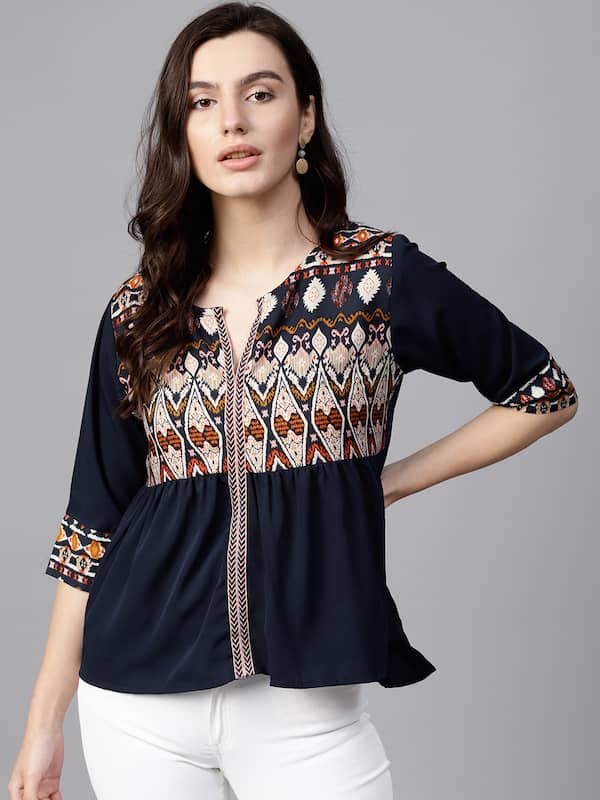 jeans top myntra