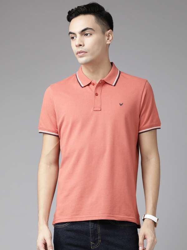 Peach polo shirt hotsell