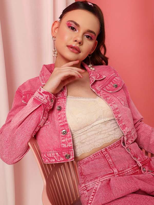 Denim jacket in myntra top