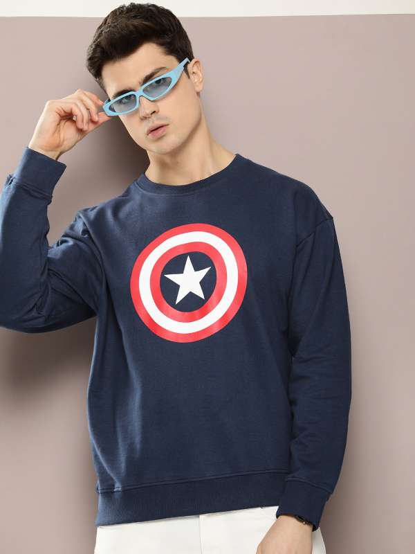 Captain america sweatshirt mens new arrivals