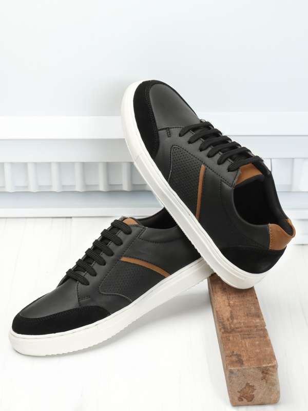 Leather shoes discount with sports sole