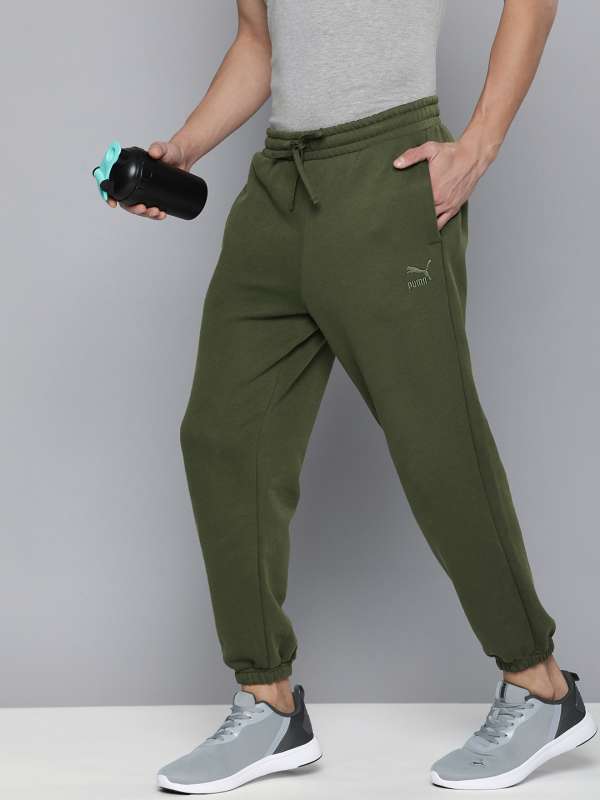 Mens green outlet puma joggers