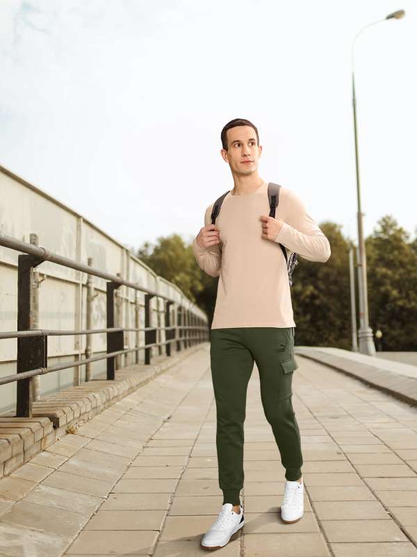 Puma outlet green joggers