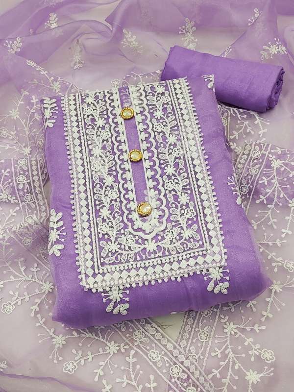 Purple colour dress material online
