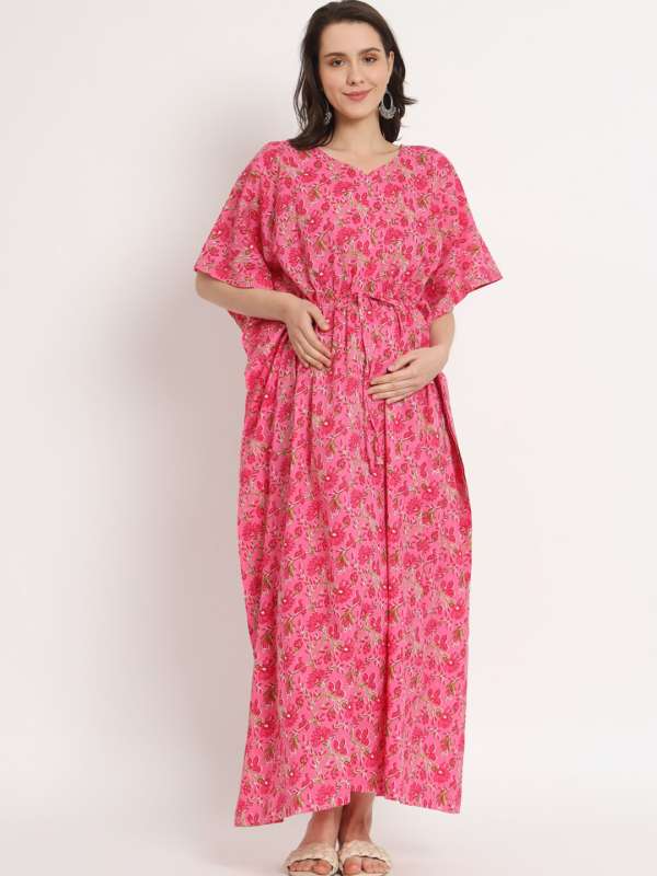 Pink Short Kaftan Dress