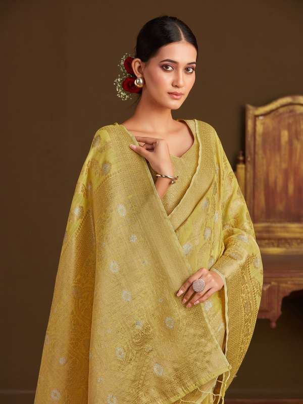 Buy Linen Sarees Online in India Myntra