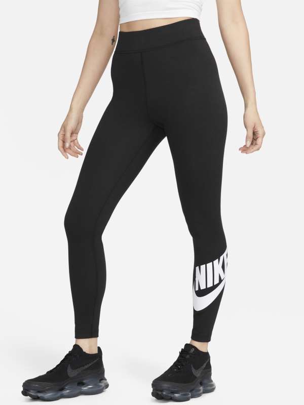 Nike ankle logo legging in black