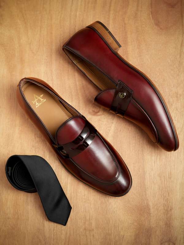 Burgundy Formal Shoes Buy Burgundy Formal Shoes online in India