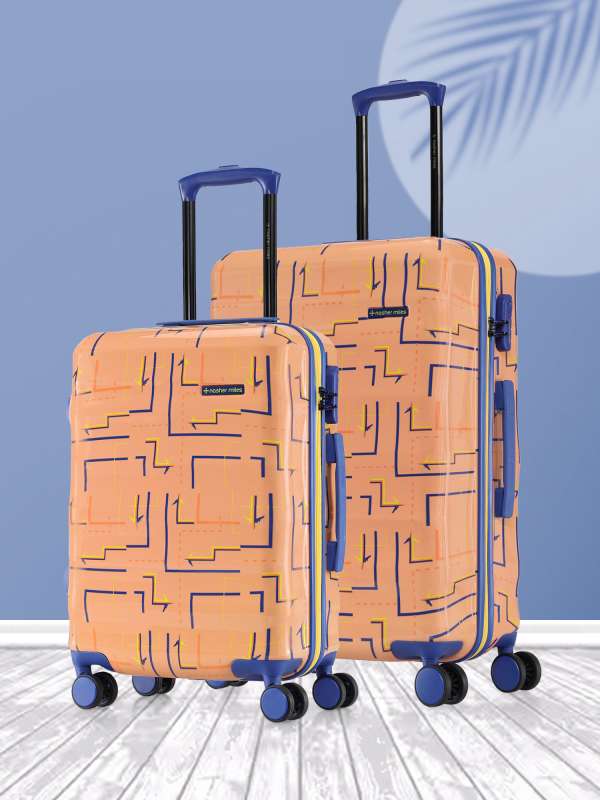 Orange hard clearance shell suitcase