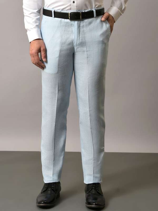 Buy Men Linen Trousers Online in India