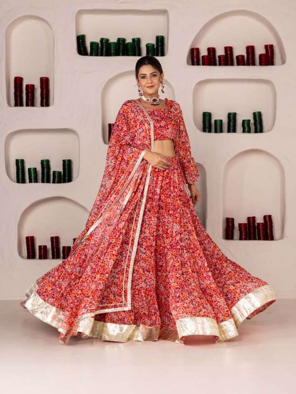 Chiffon sales lehenga choli