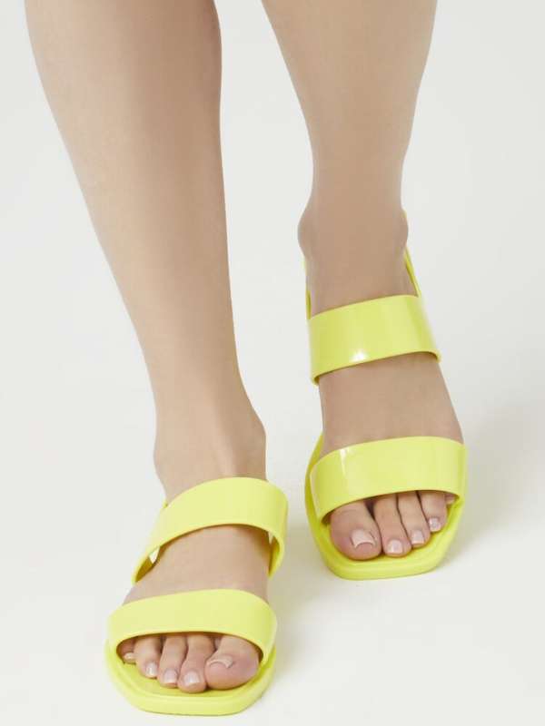 Yellow Forever 21 Green Shoes Casual Heels Buy Yellow Forever 21 Green Shoes Casual Heels online in India