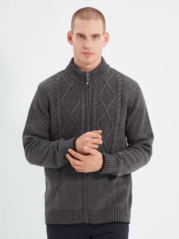 Grey online cardigan jacket