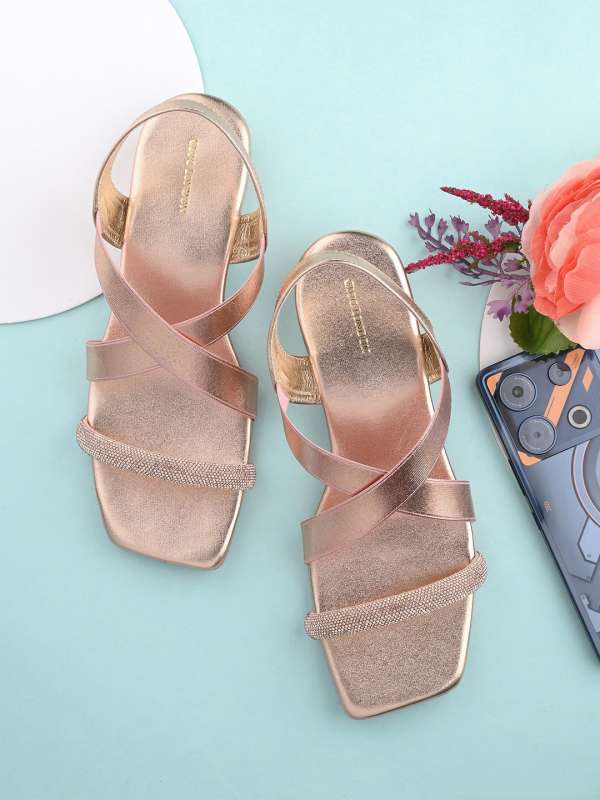 Rose Gold Sandals Buy Rose Gold Sandals online in India