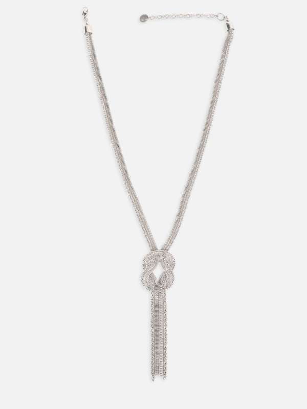 Forever 21 silver necklaces sale