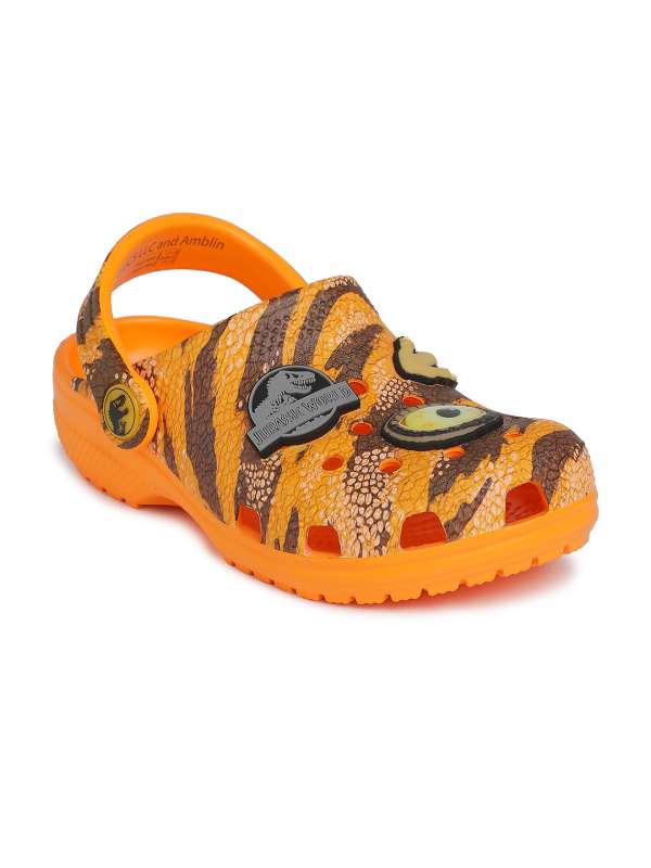 Orange shop kids crocs